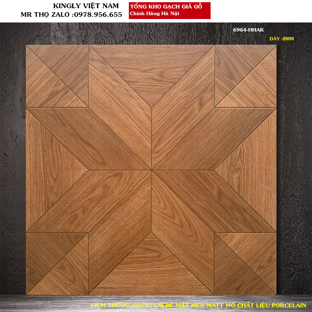 gạch giả gỗ 60x60 6964